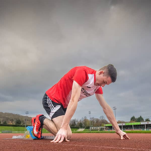Teenager on sprint track in North Wales