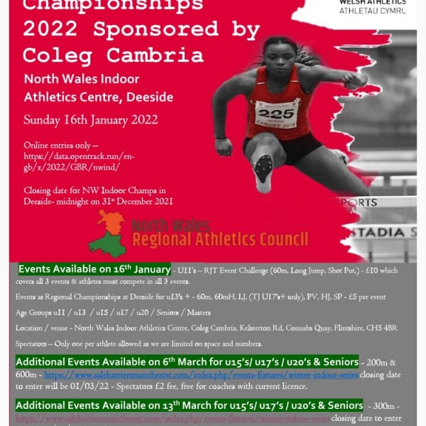 North Wales Indoor Regional Championships 2022