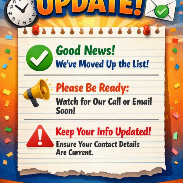 Waiting List Update