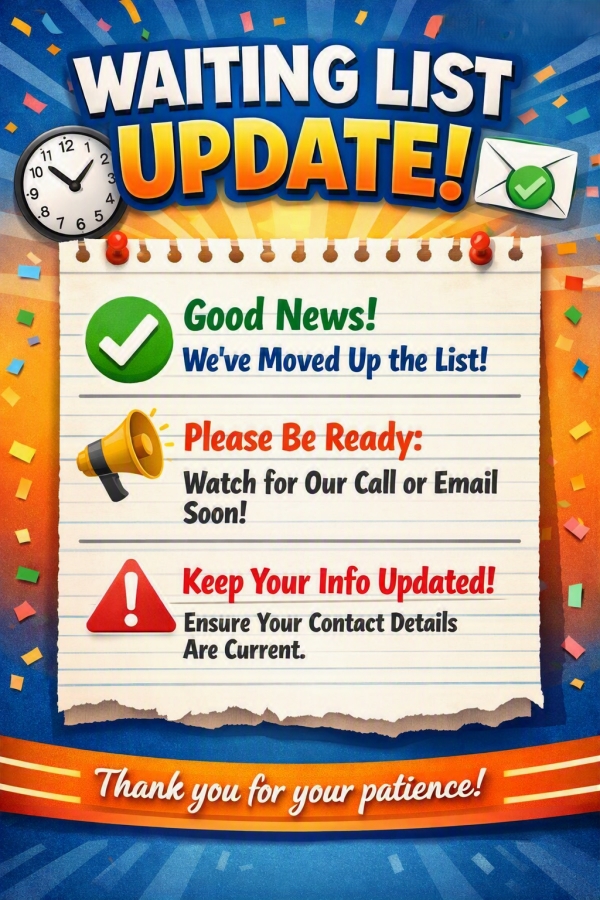 Waiting List Update